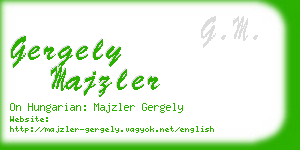 gergely majzler business card